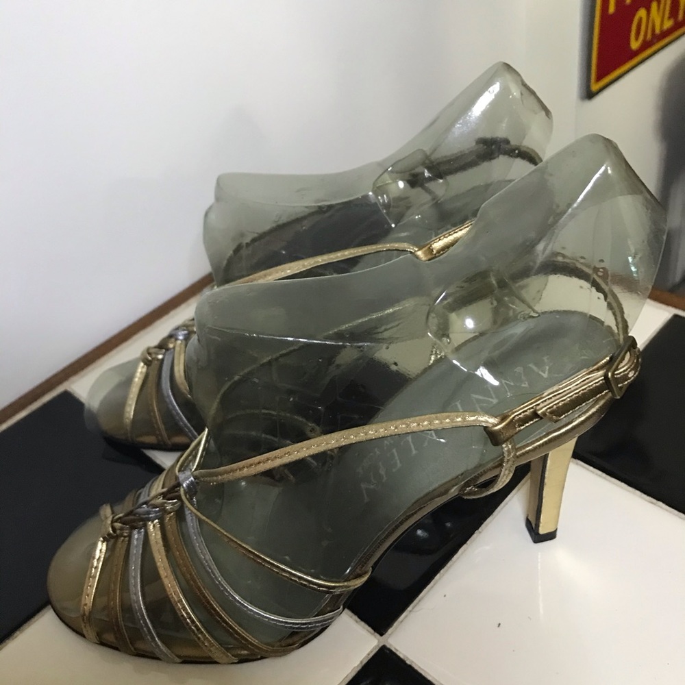 Anne Klein New York Metallic Sandals Made in Italy